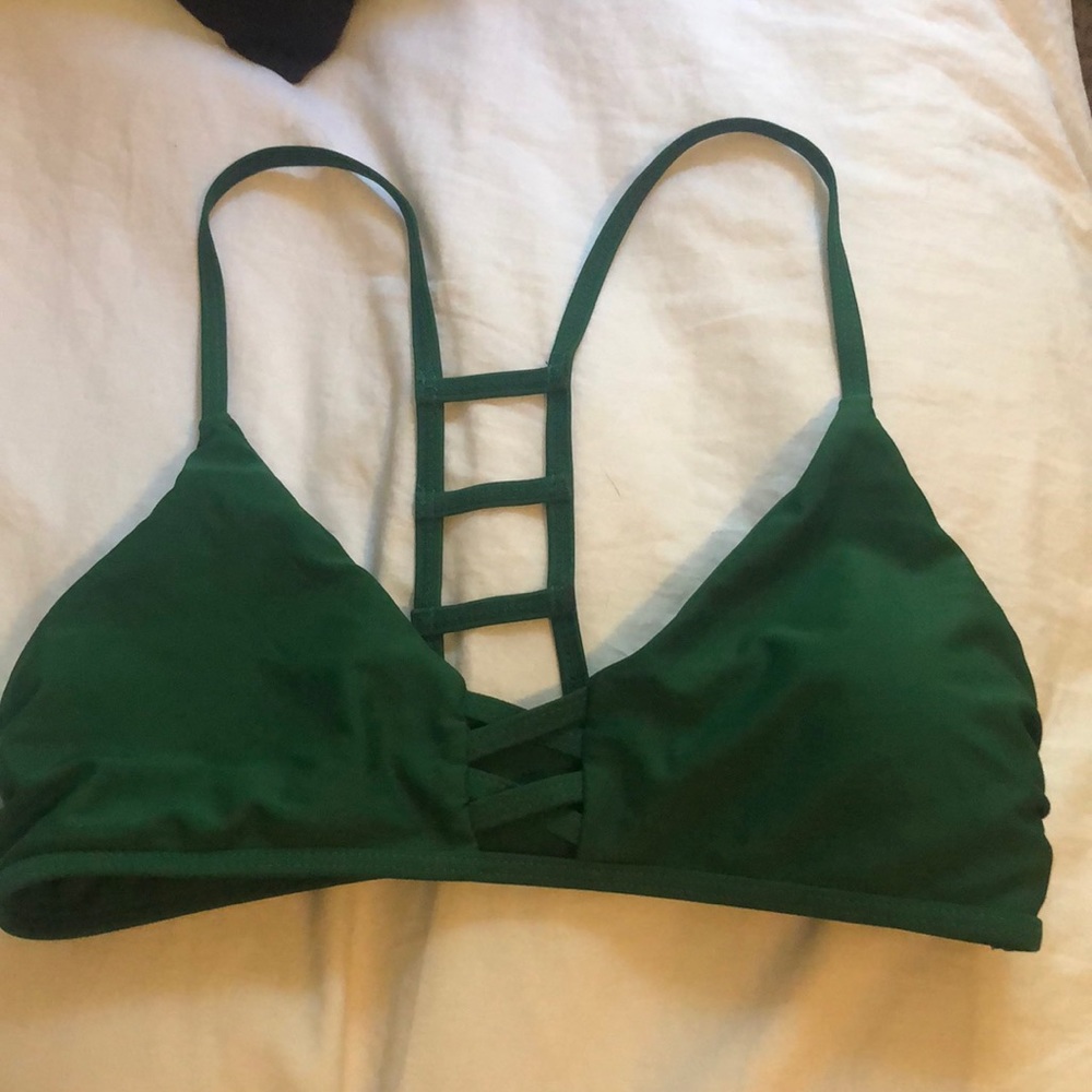 Green bikini top
